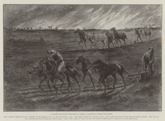 A Prairie Fire in the North-West of America, Ploughing to Arrest the Flames